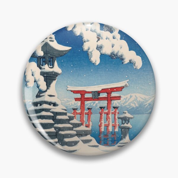 Item preview, Itsukushima No Yuki by Hasui Kawase: Snow at Itsukushima Poster designed and sold by artofuniverse.