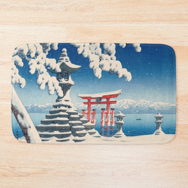 Item preview, Itsukushima No Yuki by Hasui Kawase: Snow at Itsukushima Poster designed and sold by artofuniverse.