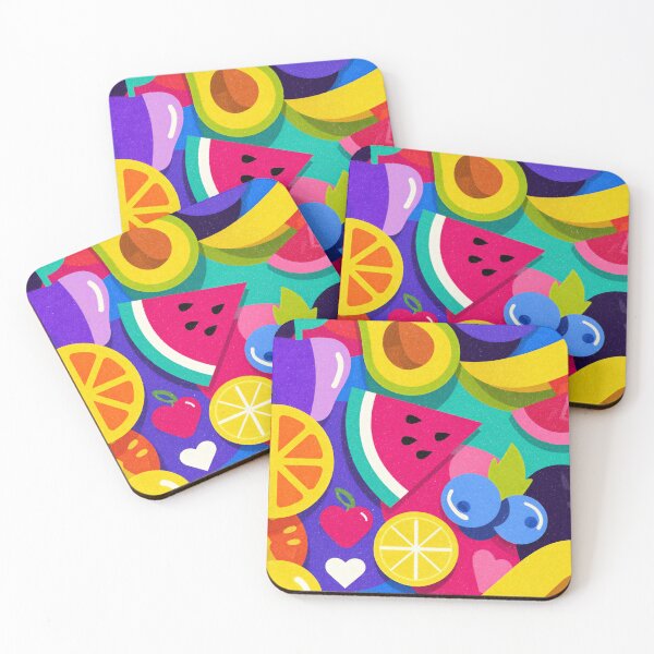 Item preview, Vibrant Colorful Fruit Pattern Modern Pop Art Design designed and sold by EL-Lebedenko.