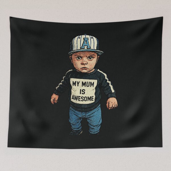 Item preview, Cool Kid My Mum Is Awesome Drawing designed and sold by Dariusz.K.