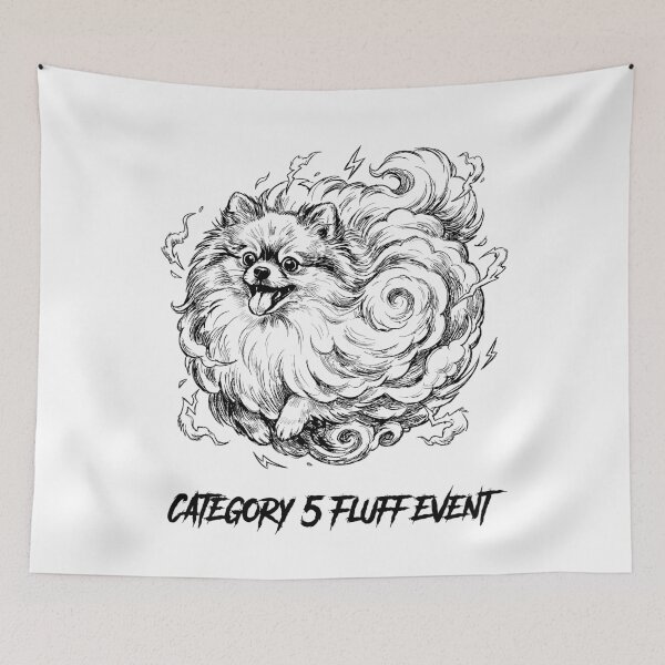 Item preview, The Fluff Storm - Pomeranian Dog designed and sold by bapupa.