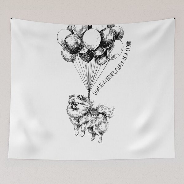 Item preview, Up and Away - Pomeranian Dog designed and sold by bapupa.