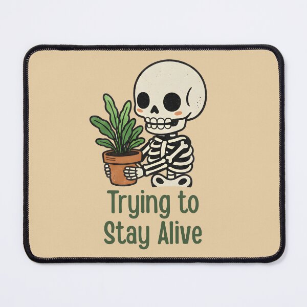 Item preview, Funny Skeleton Gardener Trying To Stay Alive designed and sold by draft & digital.