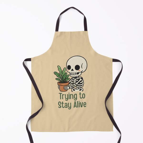 Item preview, Funny Skeleton Gardener Trying To Stay Alive designed and sold by draft & digital.