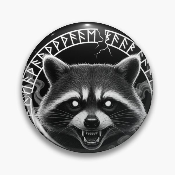 Artikelvorschau, Dunkler Waschbär Runenkreis Okkultes Emblem entworfen und verkauft von LuxeLayouts.
