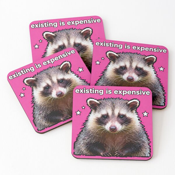 Item preview, Existing Is Expensive - Possum Meme designed and sold by PictorialWhimsy.