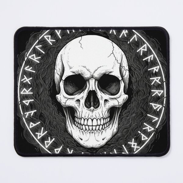 Item preview, Gothic Skull Runic Circle Occult Emblem designed and sold by LuxeLayouts.