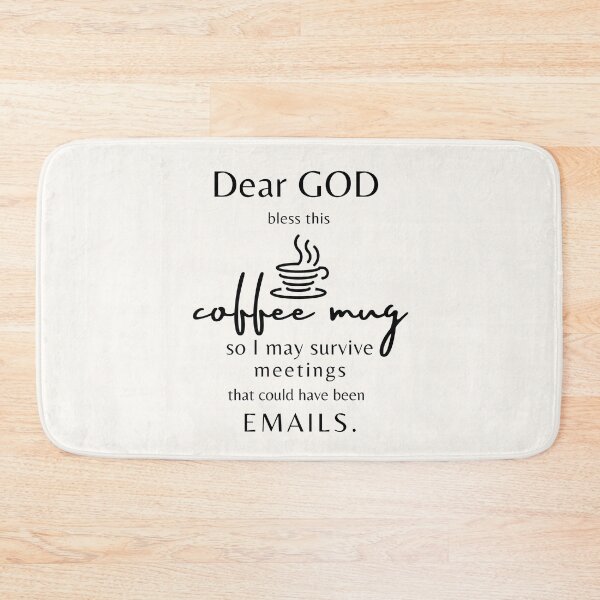 Item preview, Dear God - Funny Coffee Prayer For Office Workers designed and sold by Anniko Art Studio.