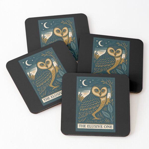 Item preview, The Elusive One – Mysterious Owl Night Scene designed and sold by BRU Design.
