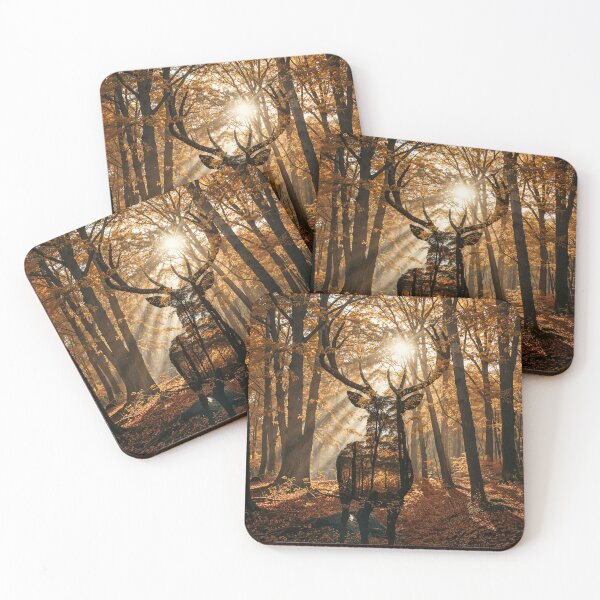Item preview, Autumn Light in the Forest - Golden Sun Rays designed and sold by Printerraworks.