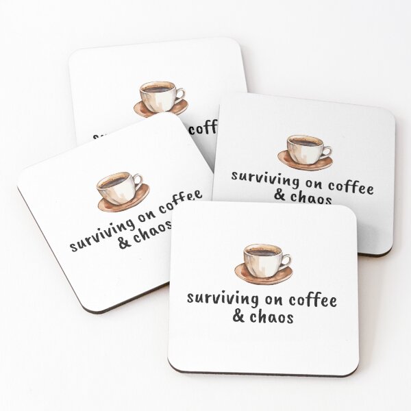 Item preview, Surviving on Coffee and Chaos | Mom Life Mug Design designed and sold by DRIP.exe.