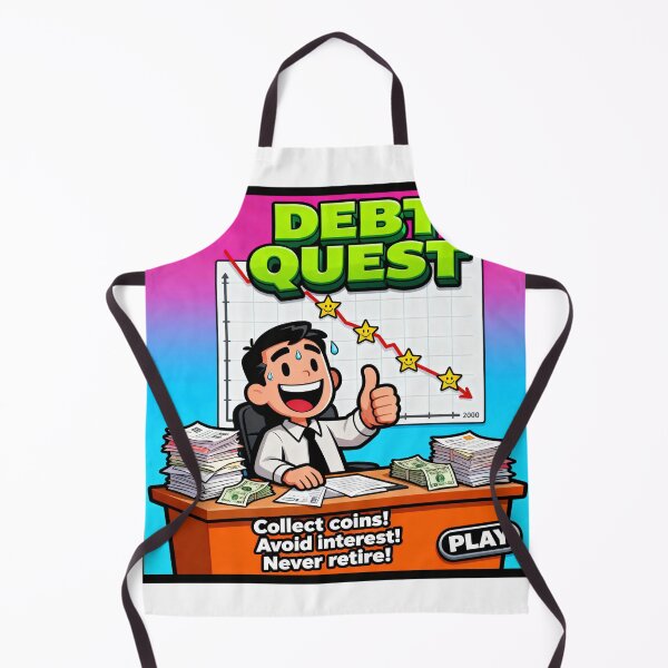Item preview, Debt Quest Flash Game Parody - Retro Gaming Humor designed and sold by PictorialWhimsy.