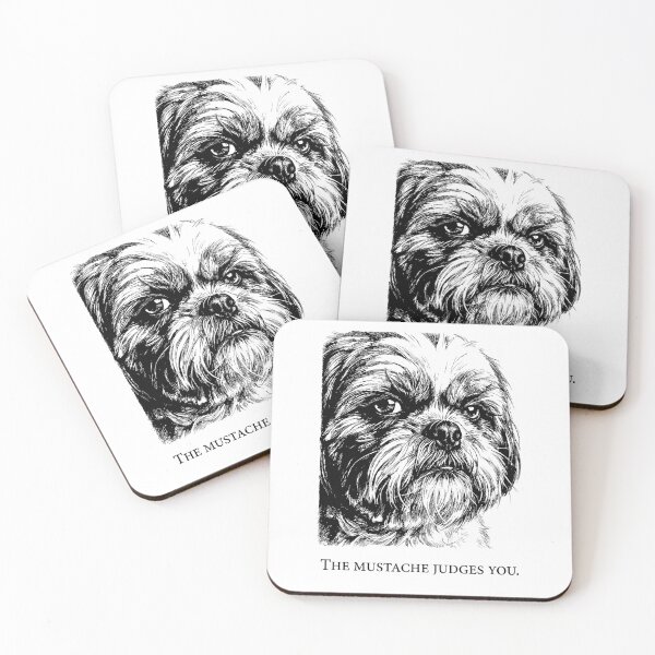 Item preview, The Judgmental Mustache - Shih Tzu Dog designed and sold by bapupa.