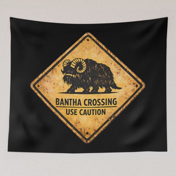 Item preview, Bantha Crossing Desert Road Sign designed and sold by agearb.