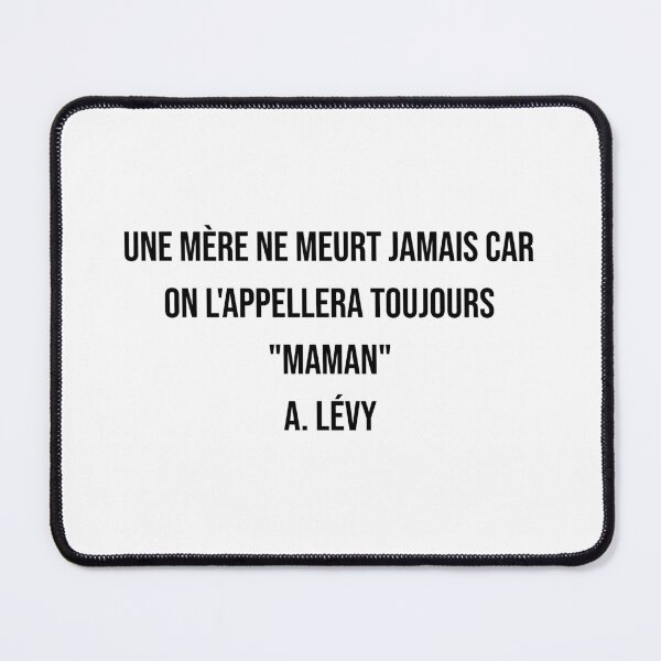 Item preview, Une mère ne meurt jamais  designed and sold by LiteraryQuotes.