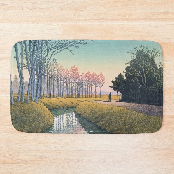 Item preview, Tamiya Village Saitama by Hasui Kawase: Tranquil Shin hanga Landscape designed and sold by artofuniverse.