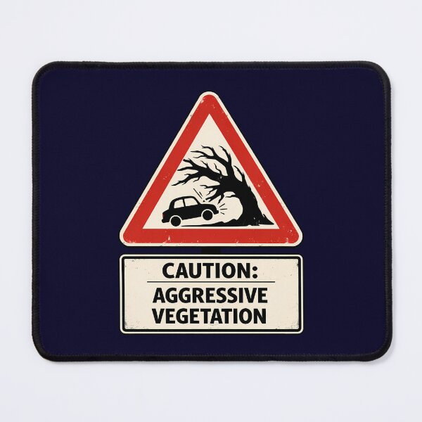 Item preview, Caution Aggressive Vegetation Whomping Willow Sign designed and sold by agearb.