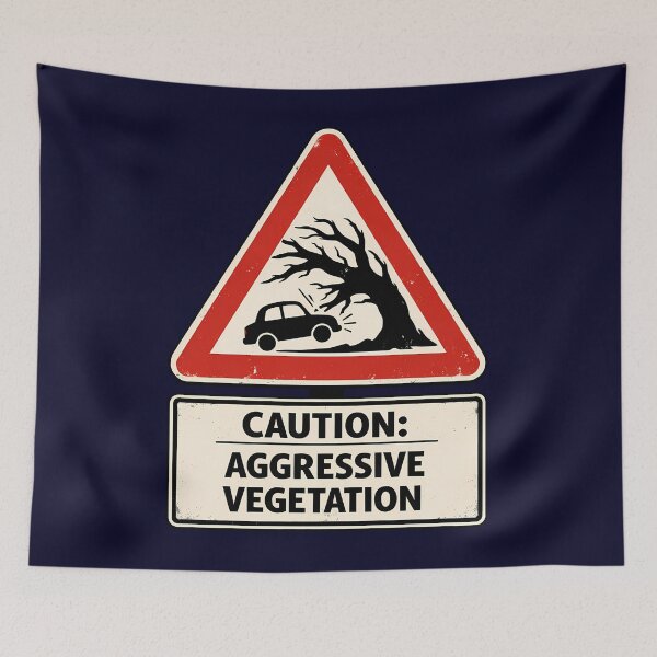 Item preview, Caution Aggressive Vegetation Whomping Willow Sign designed and sold by agearb.