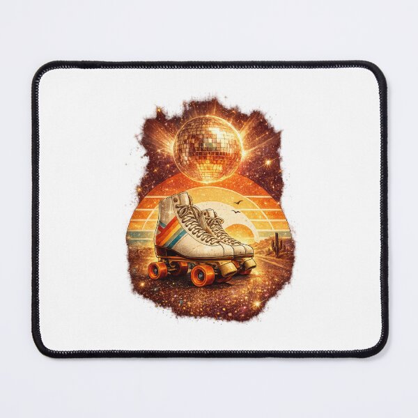 Item preview, Copy of retro roller skates at sunset – 70s vintage design designed and sold by Sunset Syndicate.