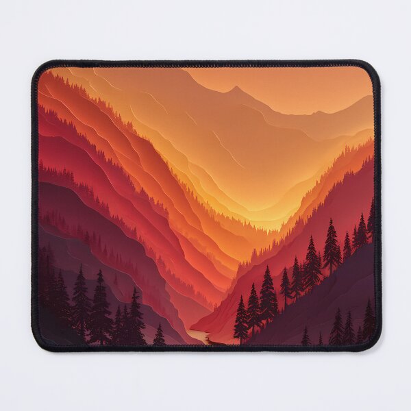 Item preview, Sunset Over Mountain Valley River designed and sold by Pir8prints.