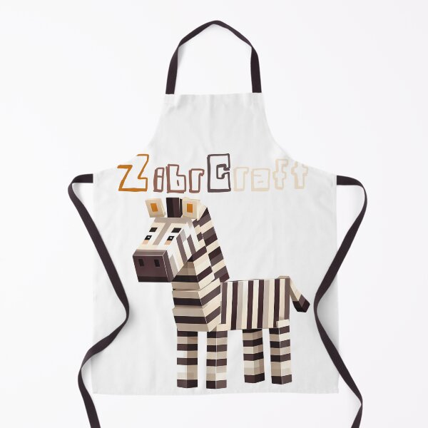 Item preview, ZibrCraft Minecraft Zebra - Cute Blocky Lego Style Art Print designed and sold by DesignArtist.ia.