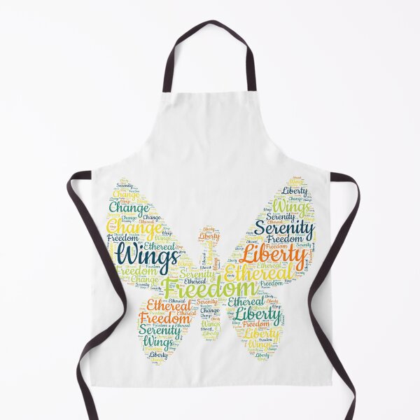 Item preview, Butterfly Word Art – Freedom & Serenity Typography designed and sold by dkza.