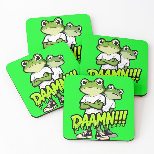 Item preview, DAAAMN Frog Reaction Shirt – Funny Meme Streetwear Graphic Tee designed and sold by Maximilianos.