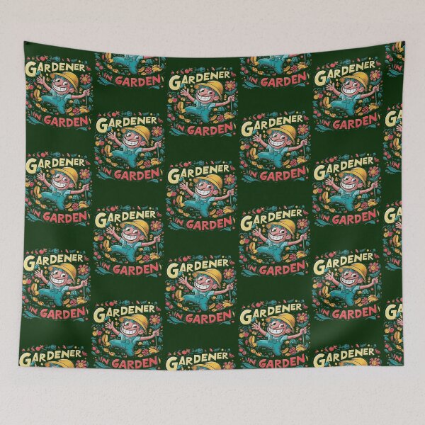 Item preview, A cheerful and crazy gardener designed and sold by LednerFreida.