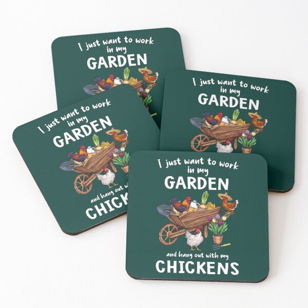 Item preview, Cool Gardening Life Hang Out Chickens Distressed Garden Plant Things Fitted Scoop  designed and sold by LednerFreida.