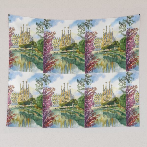 Item preview, fSagrada Familia. Streets of Barcelona, ​​Spain designed and sold by Colibri77.