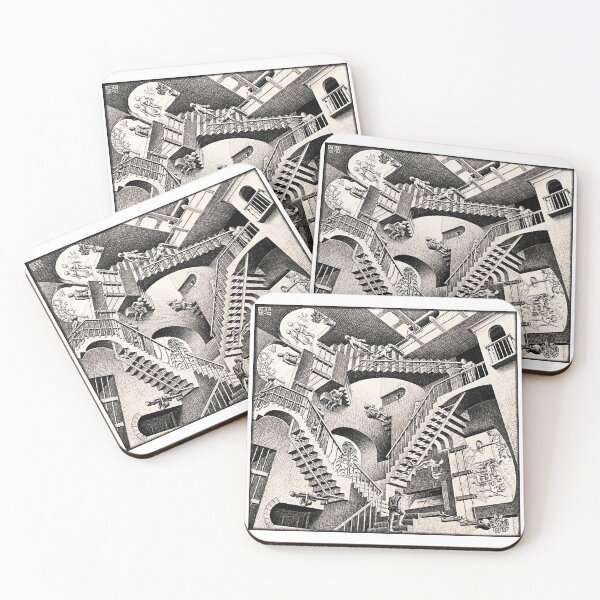 Item preview, Maurits Escher Relativity, Dutch Graphic Artist, Optical Illusion, Imp-Art designed and sold by Artistic Gift Print.