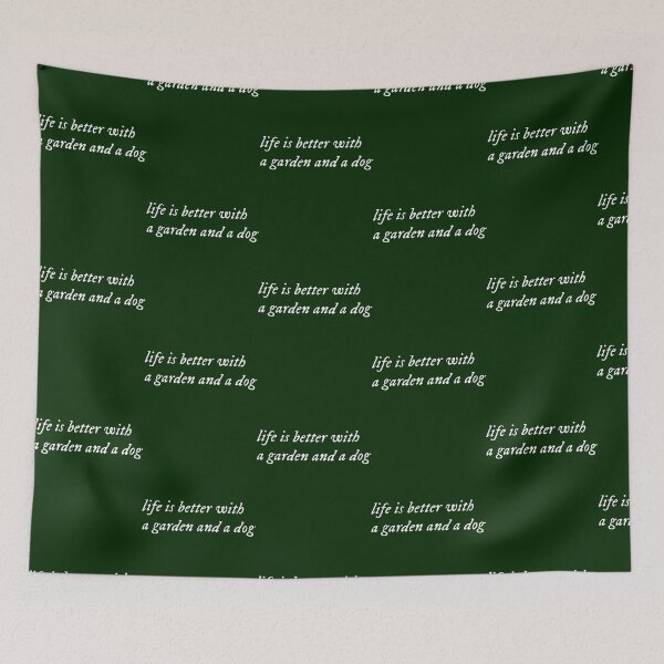 Item preview, enjoy your time in garden with your dog.  designed and sold by LednerFreida.