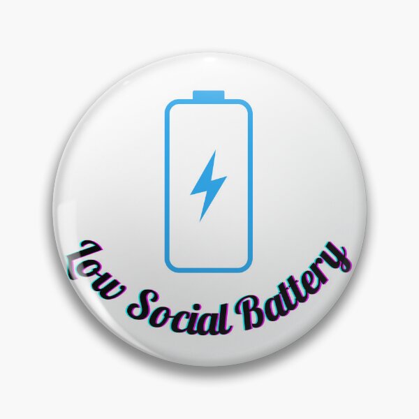 Item preview, Low Social Battery - Funny T-shirt designed and sold by Majsoon2012.