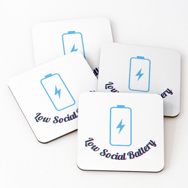 Item preview, Low Social Battery - Funny T-shirt designed and sold by Majsoon2012.