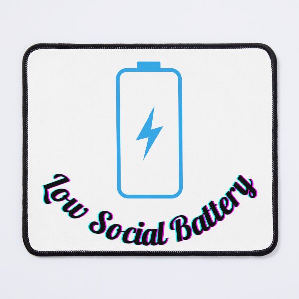 Item preview, Low Social Battery - Funny T-shirt designed and sold by Majsoon2012.