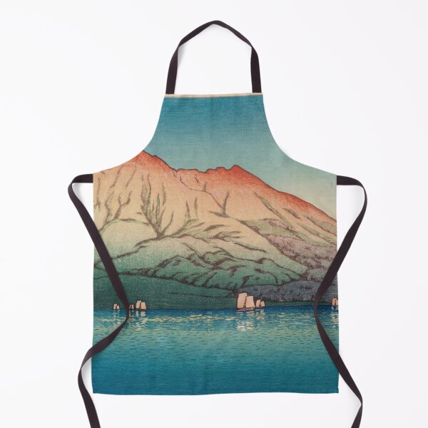 Item preview, Volcano Sakurajima in Kagoshima by Hasui Kawase: Tranquil Japanese Landscape Poster designed and sold by artofuniverse.