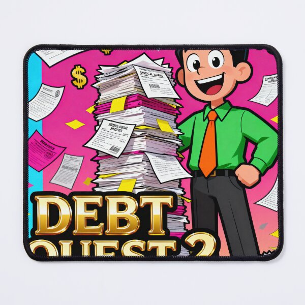Item preview, Debt Quest Flash Game Parody - Millennial Humor designed and sold by PictorialWhimsy.