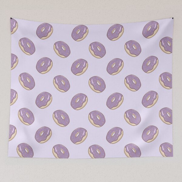 Item preview, Purple Donut Pattern designed and sold by The Innocent Ghost Project.