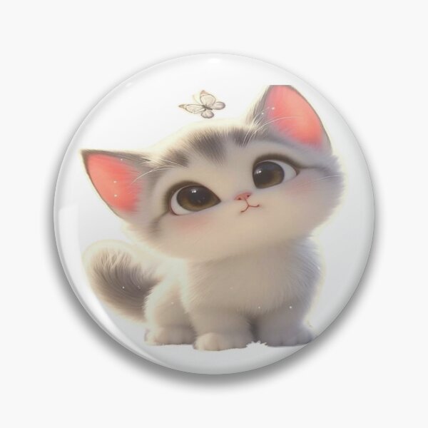 Item preview, Cute playful kitten with tiny butterfly design  designed and sold by NivyasArtistry.