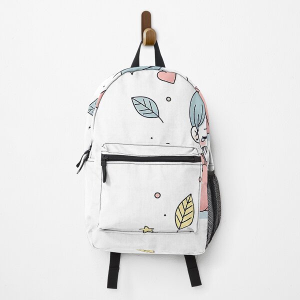 Item preview, Shy teenage surrounded by floating leaves designed and sold by iwzzuel.