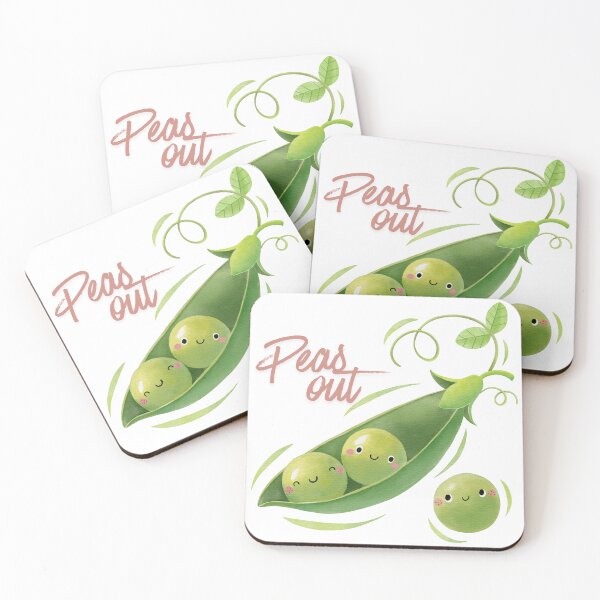 Item preview, Peas Out Kawaii Garden Pun – Cute Watercolor Peas in a Pod Design designed and sold by Tamer ⭐⭐⭐⭐⭐.
