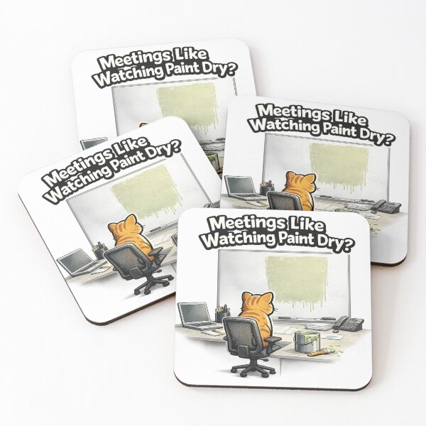 Item preview, Meetings Like Watching Paint Dry Funny Meme designed and sold by Tender Flower Clothing.