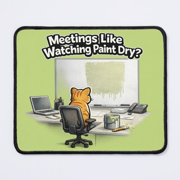 Item preview, Meetings Like Watching Paint Dry Funny Meme designed and sold by Tender Flower Clothing.