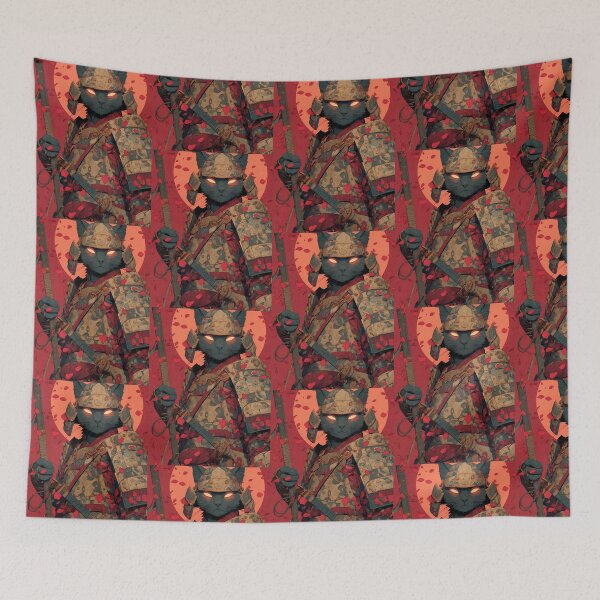 Item preview, Samurai Cat Warrior designed and sold by Pir8prints.