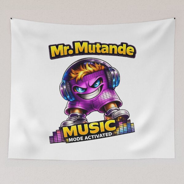 Item preview, Mr. Mutande Music Mode – Urban Streetwear Cartoon Character designed and sold by Duivan.