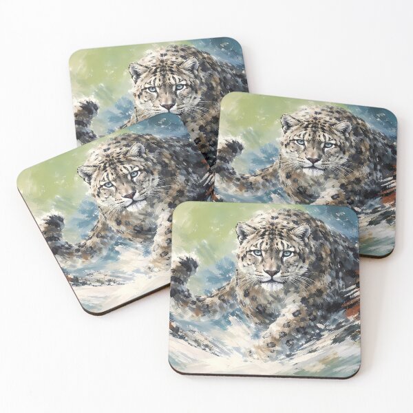 Item preview, Snow Leopard in Motion designed and sold by cuprum.