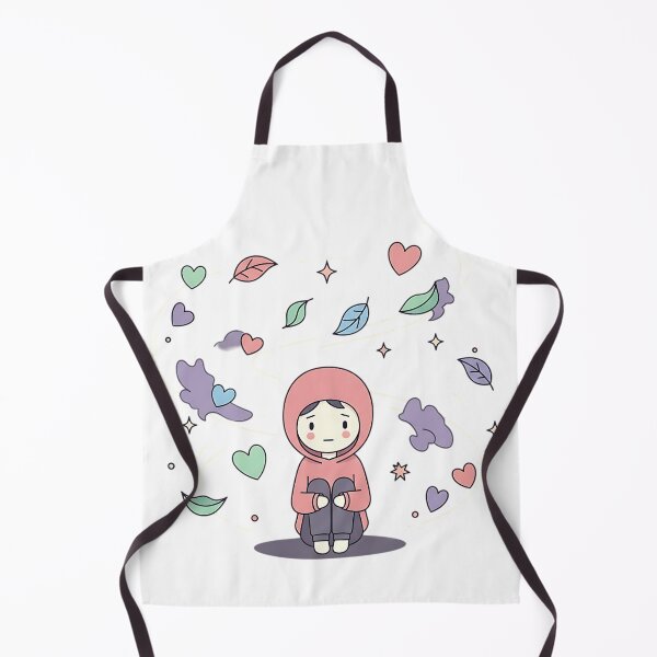 Item preview, Shy teenage surrounded by floating leaves designed and sold by iwzzuel.