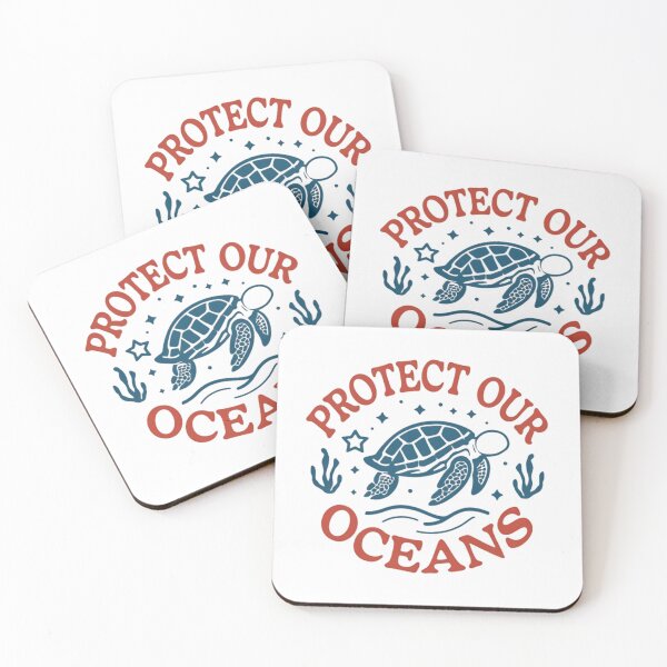 Item preview, Protect Our Oceans Sea Turtle Whale Sharks designed and sold by SkeletonsDanger.