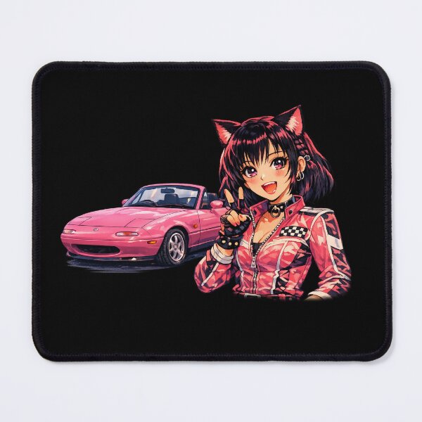 Item preview, Catgirl Anime Circuit Collection Miata MX-5 (No Logo) designed and sold by GothCatHedral.