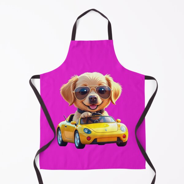 Item preview, Funny Dog Riding Yellow Sports Car | Cute Product Collection designed and sold by Bittor18.